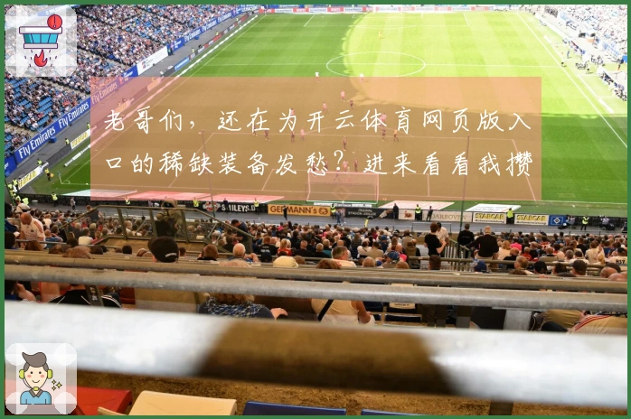 老哥们，还在为开云体育网页版入口的稀缺装备发愁？进来看看我攒下的这些宝贝！